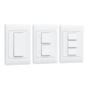 Avustralya abd standart Push button duvar anahtarı akıllı elektrik anahtarı akıllı ışık anahtarı Alexa ve Google ev ile çalışır - Product Image 1