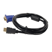 Câble d'extension HD 15 VGA mâle-mâle en PVC pour moniteur d'ordinateur PC, projecteur et lecteur DVD