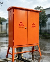 Boîtier de distribution électrique en acier galvanisé durable, étanche IP65, avec serrure intelligente, usage industriel