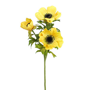 3-Headed Anemone <b>Silk</b> <b>Flower</b> High Simulation Wedding Home Decor Durability - Product Image 3