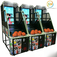 Machine de jeu de basket-ball LCD 55 pouces, équipement d'arcade à monnayeur pour tir au panier