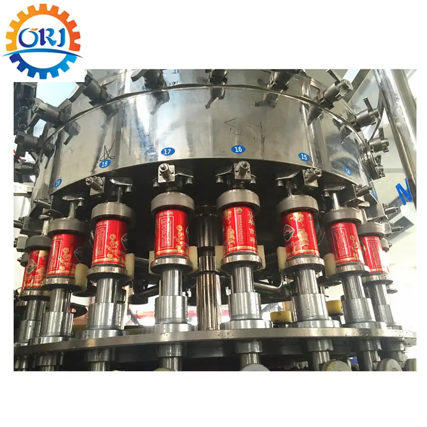 Liquid can filler/orange juice canning filling full line/Aluminum can packing machine