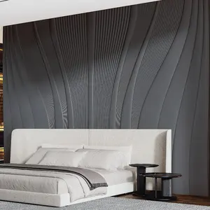 定制豪华卧室真实3D装饰背景墙艺术墙板