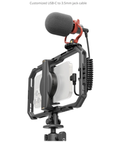 Kit Video DODOUP All-in-One per creatori di Smartphone con sistema Audio e illuminazione Full Quick Pro Edition