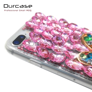 Đáng yêu Bling tinh thể kim cương Rhinestone đầy đủ Bìa <span class=keywords><strong>3D</strong></span> đá cứng trở lại điện thoại di động Trường hợp đối với Samsung Galaxy S22 S23 cộng với s22u - Product Image 5