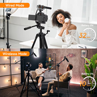 Microphone sans fil super cardioïde double canal COMICA VM40 2.4G, modes filaire et sans fil, pour caméra/smartphone/PC