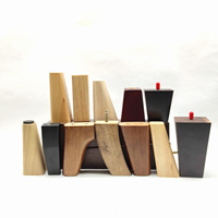 Pieds de canapé en bois de remplacement pour fabricants et fournisseurs, accessoires de meubles, pieds coniques en bois pour canapé