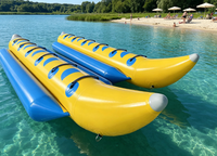 Bateau banane gonflable en PVC durable à vendre, prix compétitif pour les sports nautiques de plage et de parc aquatique