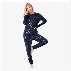 Custom Bamboo Cotton Sleepwear Shinning Star Sleep Wear For Women Clothing Manufacturer Vietnam <b>Pajama</b> Sets Loungewear - Product Image 1