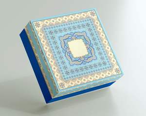 Boîte à couvercle à base pliante de luxe de haute qualité avec doublure logo d'arrivée personnalisé matériaux recyclés pour emballage de chaussettes de vêtement cadeau - Product Image 6