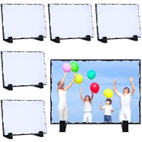Rectangle blanc poli roche ardoise mixte carré taille en gros disponible pierre artisanat Plaque pour Photo amour Sublimation mixte
