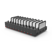 Armoire de charge pour ordinateur portable haute puissance 360W avec station USB 10 ports pour réunions de bureau