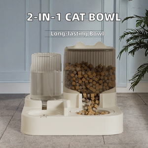 Katı desen yeni kedi köpek besleyici kase kuru islak ayırma plastik mühürlü depolama su gıda seçeneği ile evcil hayvan kaseleri & besleyiciler - Product Image 5