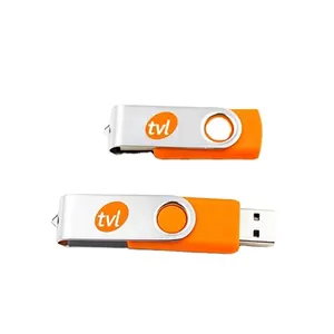 Cheap usb flash wholesale promotional gift pendrive twist metal plastic usb flash drive 3.0 custom stick