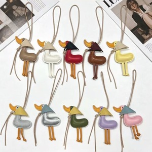 Hot Sale Duck Designer Pu Leather Key Chain Bag <b>Charm</b> Pendant High Quality Car <b>Keyring</b> Luxury Keychain - Product Image 1