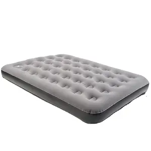 מתנפח airbed נהרו deluxe כפול עם משאבת קמפינג פיג 'מות אוויר מזרן מתקפל מחוץ מטלטלין שינה אוויר מחצלת