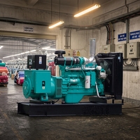 Groupe électrogène diesel CUMINS 100KW 125KVA à châssis ouvert triphasé 50Hz/60Hz pour alimentation de secours industrielle