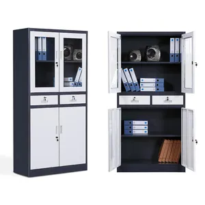 Factory Promotional Industrial Metal Storage Cabinet Horizontal Filing Cabinets Steel With Mutli-Layer Door