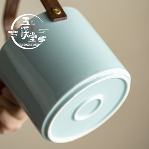 Panier à fruits en céramique Wu Xi Tang avec poignée, en porcelaine, pour fruits secs, thé et collations - Product Image 4