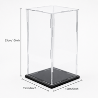 Vitrine en acrylique pour objets de collection, boîte de présentation en acrylique transparente à assembler pour figurines Lego, jouets, boîte de rangement pour la maison