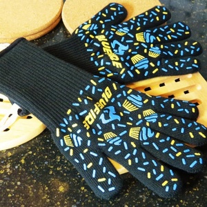 Guantes de Seguridad Resistentes al Calor BlueFire Pro, de Fibra, para Horno, Barbacoa, Chimenea, Soldadura - Product Image 1