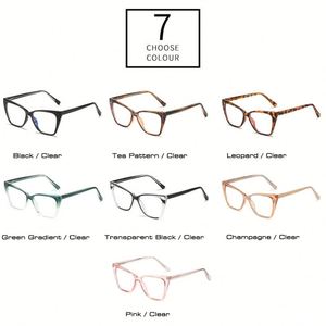 Fashion Retro <b>Spring</b> <b>Hinges</b> Optical Glasses Clear Cat Eye Women Glasses Frames TR90 Anti-blue Light Glasses Women - Product Image 5