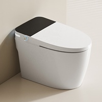 WC intelligent à poser au sol avec bidet, évacuation en S et siège chauffant