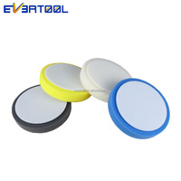 EVERTOOL-Tampon de polissage automatique pour voiture, 4 pièces, 150mm, machine à polir à la main, surface plate, produits d'entretien de la peinture et de la cire