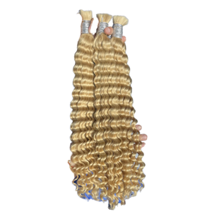Extensions en vrac de cheveux indiens vierges de haute qualité Cheveux humains naturels pour tresses africaines Boho vente en gros - Product Image 1