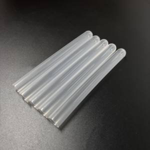 15*100mm 16*100mm PP PS Laboratuvar Kullanımı Plastik <span class=keywords><strong>Test</strong></span> Tüpü Mavi Kırmızı Kapaklı - Product Image 2