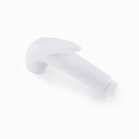 Pomme de douche musulmane en plastique Shattaf Bidet à moindre coût avec tuyau en PVC Kit pulvérisateur de toilette mural blanc