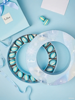 Sunshine Vente en gros de luxe de haute qualité papier Macaron emballage alimentaire boîte-cadeau avec logo personnalisé imprimé rond papier boîtes tubulaires
