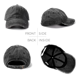 Casquette de baseball en denim pour homme, personnalisée avec logo brodé, en coton, promotionnelle - Product Image 2
