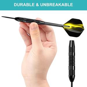 Accmor Ensemble de fléchettes en métal à <span class=keywords><strong>pointe</strong></span> en <span class=keywords><strong>acier</strong></span> pour enfants, 12 pièces, 24 grammes, fléchettes professionnelles - Product Image 4