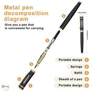 Bolígrafo de Metal Personalizado con Logotipo de Marca, Artículo de Papelería Empresarial, Regalo Promocional, Accesorio de Escritura - Product Image 3