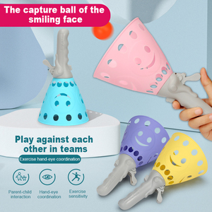 Parent-Child Outdoor Kids Fun Ejection to Catch a Ball <b>Throwing</b> Toy Pinball Training Equipment Pair Catch Ball Game - Product Image 2