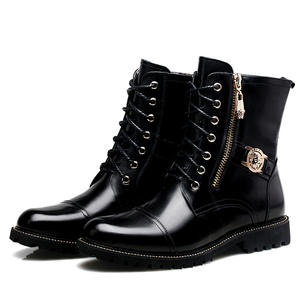 Chaussures de moto au design dernier cri, confortables, en cuir, pour la course moto, chaussures en cuir montantes de style professionnel - Product Image 1