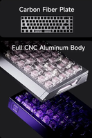 Clavier de jeu MCHOSE Ace 68 GT 65% ANSI entièrement en aluminium, à effet Hall, taux de polling 16K, précision 0,001 mm, latence ultra-faible