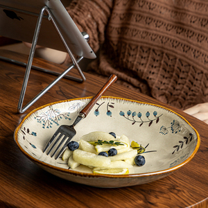Assiette Creuse Irrégulière <span class=keywords><strong>en</strong></span> Céramique – Grès Écologique Premium, Polyvalente pour Dîner, Salade, Hôtellerie et Usage Quotidien International - Product Image 4