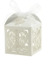 Boîtes de faveur de papillon découpées au laser Boîtes de faveur florale de mariage Boîtes de cadeau de faveur de partie pour la fête de mariage d'anniversaire de douche nuptiale
