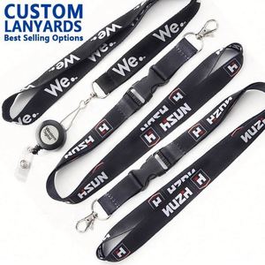 Promotional <b>Polyester</b> Strap <b>Lanyard</b> Custom Logo Attachment Badge Id Card Keychain <b>Lanyard</b> Holder - Product Image 5
