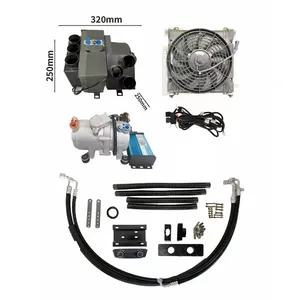 Calentador y aire acondicionado de la unidad de los sistemas de aire acondicionado EV HVAC de 60V/72V DC para el coche eléctrico de Baja/alta velocidad