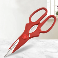 Ciseaux de cuisine en acier inoxydable rouge personnalisables avec casse-noix – Offre spéciale