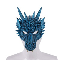 Masque de dragon en mousse PU mignon à faire soi-même pour fête costumée, Halloween, carnaval, vente en gros transfrontalière, accessoires de cosplay multicolores