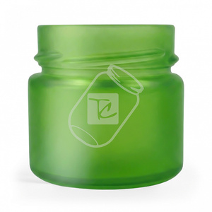 Pot en verre profond à large ouverture de 100 ml, délicat, couleur pistache, avec bouchon torsadé de 58 mm, pour miel et sauces, OEM - Product Image 2