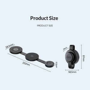 Cargador Inalámbrico Magnético Plegable Tres en Uno, Cargador Inalámbrico Magnético Multifuncional Portátil para Teléfono Móvil - Product Image 5