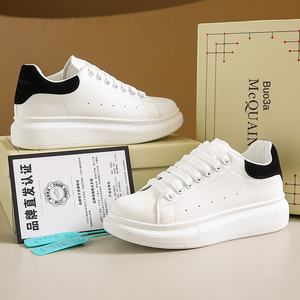 Scarpe <span class=keywords><strong>da</strong></span> uomo bianche <span class=keywords><strong>da</strong></span> <span class=keywords><strong>donna</strong></span> con tacco alto in Sole spesse altezza crescente fodera in microfibra con lacci in pelle stampata per gli sport invernali - Product Image 5