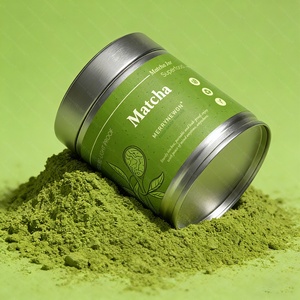 กระป๋องชาเขียวมัทฉะ 30 กรัม กระป๋องโลหะพร้อมฉลากแบบกำหนดเอง - Product Image 1