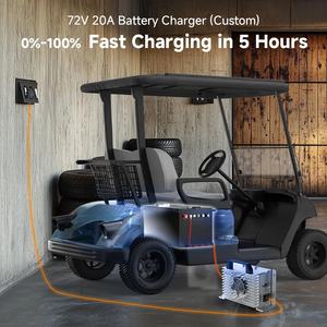 Siklus dalam 72V 48V 36V 105AH 200AH 300AH Lithium LiFePO4 baterai untuk Golf Carts listrik dengan pengisi daya Cepat - Product Image 2