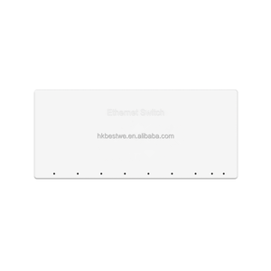 Fast <b>Plug</b> and Play 8 RJ45 Port 10/100Mbps Ethernet Network <b>Switch</b> <b>with</b> SNMP and QoS Plastic Mini Desktop <b>Switch</b> for Office - Product Image 4